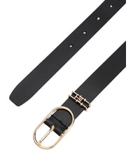 TOMMY HILFIGER FEMININE Pasek sk&oacute;rzany czarny - Paski - 3