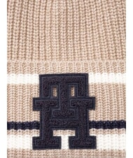 TOMMY HILFIGER MONOGRAM Kapelusz z mieszanki wełny i kaszmiru beżowy - Włosy - 3