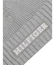 TOMMY HILFIGER MONOTYPE BEANIE Czapka z bawełny i wełny szary - Włosy - 3