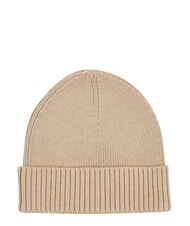TOMMY HILFIGER TH FLAG Czapka bawełniana z mankietem beżowy - Włosy - 2