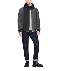 TOMMY HILFIGER FLAG PIMA Szalik z bawełny i kaszmiru szary - Szaliki - 3