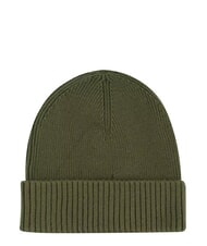 TOMMY HILFIGER TH FLAG Czapka bawełniana z mankietem zielony - Włosy - 2