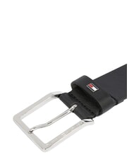 TOMMY HILFIGER OLIVER Pasek sk&oacute;rzany czarny - Paski - 3