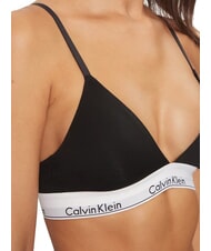 CALVIN KLEIN CK Biustonosz typu bralette z elastycznej bawełny czarny - Biustonosze damskie - 3