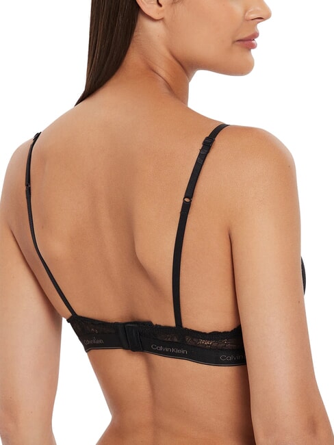 CK Biustonosz koronkowy bralette czarny - Biustonosze damskie