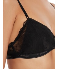 CALVIN KLEIN CK Biustonosz koronkowy bralette czarny - Biustonosze damskie - 3