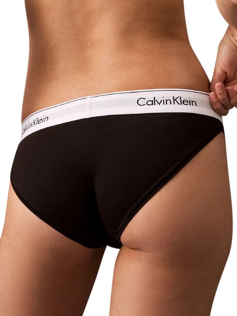 MODERN COTTON  Poślizg czarny - Majtki damskie