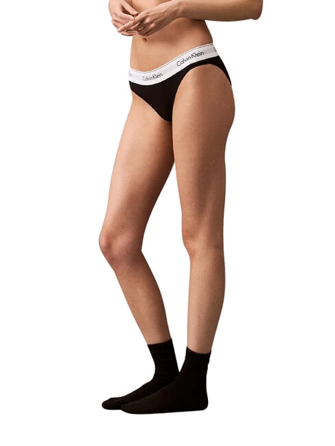 MODERN COTTON  Poślizg czarny - Majtki damskie