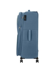 AMERICAN TOURISTER AIR WAVE Zestaw w&oacute;zk&oacute;w kabinowych + średnich + dużych korona niebiesko-limonkowa - Zestaw w&oacute;zk&oacute;w - 4