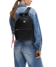 TOMMY HILFIGER TJ CITY CHARM Plecak damski czarny - Torby damskie - 5