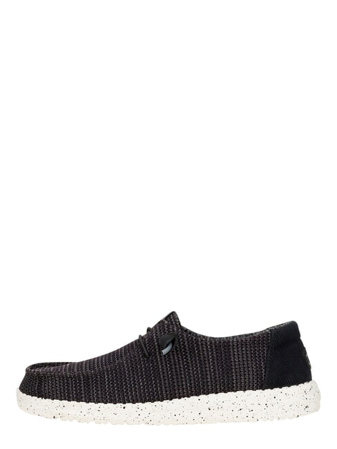 WENDY STRETCH SOX Mokasyny z elastycznej tkaniny czarno-biały - Buty damskie