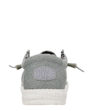 HEY DUDE WALLY CANVAS M Łatwe do zakładania mokasyny z pł&oacute;tna jasnoszary - Buty męskie - 5