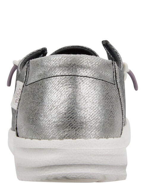 WENDY METALLIC SPARKLE Łatwe w zakładaniu buty z materiału z brokatem węgiel drzewny - Buty damskie