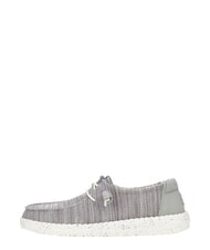 HEY DUDE WENDY STRETCH SOX Mokasyny z elastycznej tkaniny jasnoszary - Buty damskie - 2