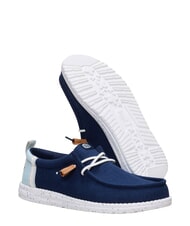 HEY DUDE WALLY SUMMER LINEN Mokasyny granatowa marynarka/wielokolorowa - Buty męskie - 3