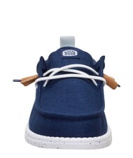 HEY DUDE WALLY SUMMER LINEN Mokasyny granatowa marynarka/wielokolorowa - Buty męskie - 4