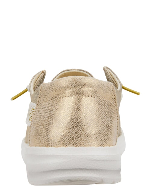 WENDY METALLIC SPARKLE Łatwe w zakładaniu buty z materiału z brokatem złoto - Buty damskie