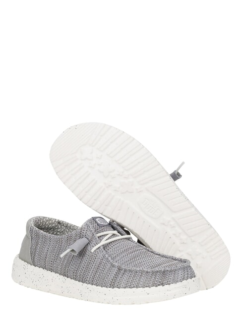 WENDY STRETCH SOX Mokasyny z elastycznej tkaniny jasnoszary - Buty damskie