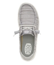HEY DUDE WENDY STRETCH SOX Mokasyny z elastycznej tkaniny jasnoszary - Buty damskie - 6