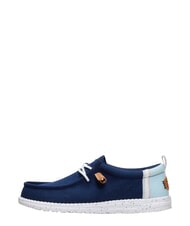 HEY DUDE WALLY SUMMER LINEN Mokasyny granatowa marynarka/wielokolorowa - Buty męskie - 2