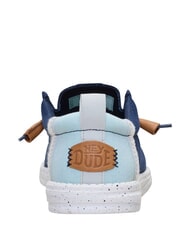 HEY DUDE WALLY SUMMER LINEN Mokasyny granatowa marynarka/wielokolorowa - Buty męskie - 5