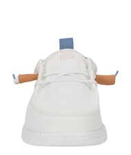 HEY DUDE WALLY SUMMER LINEN Mokasyny biały/kamienny szary - Buty męskie - 4