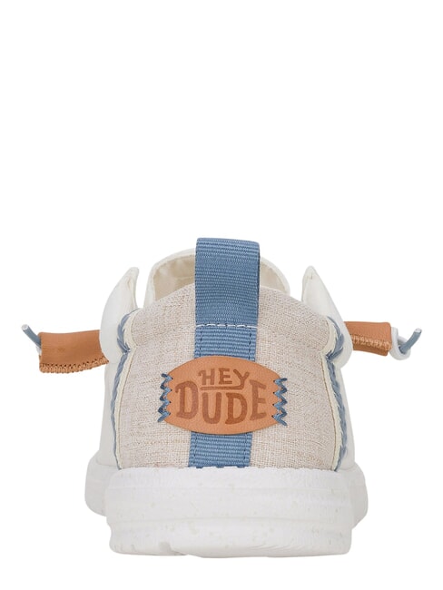 WALLY SUMMER LINEN Mokasyny biały/kamienny szary - Buty męskie