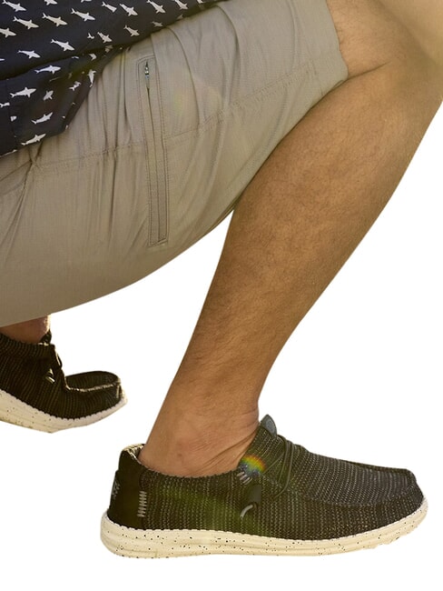 WALLY STRETCH SOX Mokasyny z siateczki czarno-biały - Buty męskie