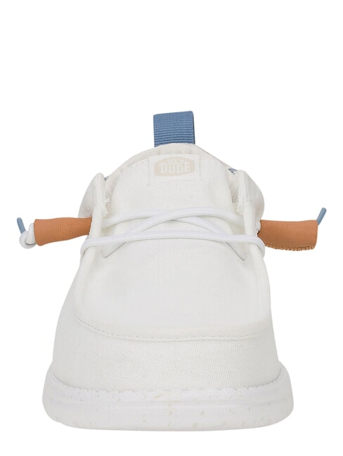 WALLY SUMMER LINEN Mokasyny biały/kamienny szary - Buty męskie