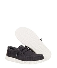 HEY DUDE WALLY STRETCH SOX Mokasyny z siateczki czarno-biały - Buty męskie - 3