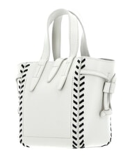 FURLA NET Mała torebka z paskiem na ramię pianka marshmallow + czarny - Torby damskie - 4