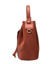 FURLA MIASTELLA Torba typu wiadro, do ręki, ze sk&oacute;ry cynamon - Torby damskie - 3