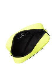FURLA IRIS Mała torebka z paskiem na ramię fluorescencyjny ż&oacute;łty + czarny - Torby damskie - 6