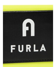 FURLA IRIS Mała torebka z paskiem na ramię fluorescencyjny ż&oacute;łty + czarny - Torby damskie - 7