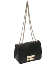 FURLA BELLA  Mała torebka na ramię, ze sk&oacute;ry Czarny - Torby damskie - 4