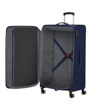 AMERICAN TOURISTER AIR WAVE Duży w&oacute;zek granatowy/pomarańczowy - W&oacute;zki p&oacute;łsztywne - 2