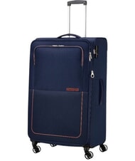 AMERICAN TOURISTER AIR WAVE Duży w&oacute;zek granatowy/pomarańczowy - W&oacute;zki p&oacute;łsztywne - 3