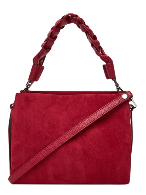 BOHEME SUEDE BIMATERIAL  Mała torebka z paskiem na ramię sangria - Torby damskie