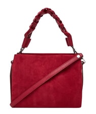 COCCINELLE BOHEME SUEDE BIMATERIAL  Mała torebka z paskiem na ramię sangria - Torby damskie - 3