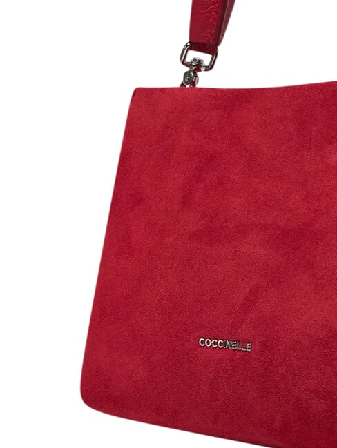 BOHEME SUEDE BIMATERIAL  Mała torebka z paskiem na ramię sangria - Torby damskie