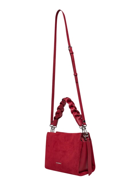 BOHEME SUEDE BIMATERIAL  Mała torebka z paskiem na ramię sangria - Torby damskie