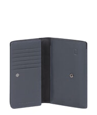 PIQUADRO NABUCCO Sk&oacute;rzany portfel z uchwytem na smartfon niebieski - Portfele damskie - 2