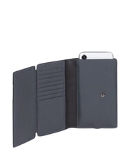 PIQUADRO NABUCCO Sk&oacute;rzany portfel z uchwytem na smartfon niebieski - Portfele damskie - 3