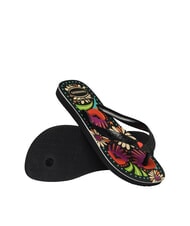 HAVAIANAS TOP BEGONIA CORACAO  CZARNY - Buty uniseks - 4