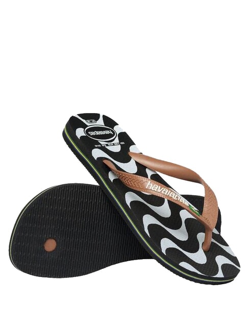TOP CAPOCABANA Gumowe kapcie CZARNY - Buty uniseks