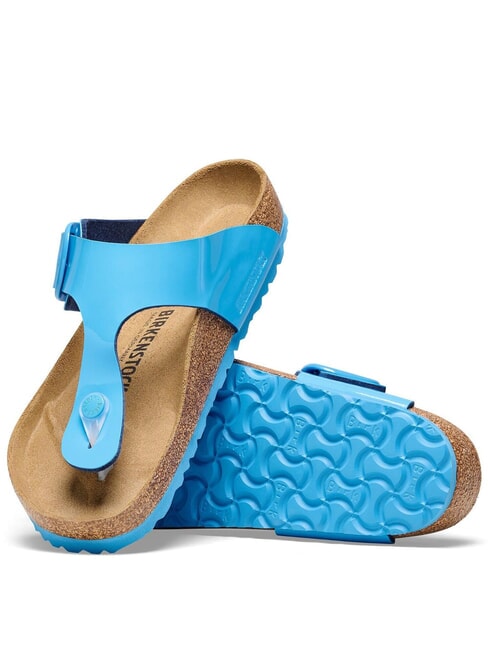 GIZEH BIG BUCKLE Sandały lakierowany błękit nieba - Buty damskie