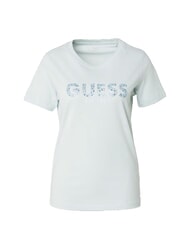 GUESS STUDS SCRIPT Koszulka z kr&oacute;tkim rękawem mglisty turkus - Koszulki i topy damskie - 3