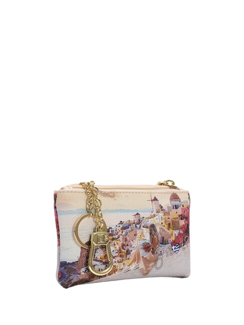 YESBAG Brelok-etui z zamkiem błyskawicznym Zach&oacute;d słońca w Grecji - Brelok