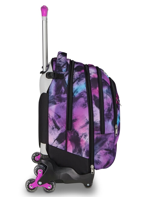 PINK FUSION Odpinany plecak na k&oacute;łkach r&oacute;ża - Plecaki z w&oacute;zkiem