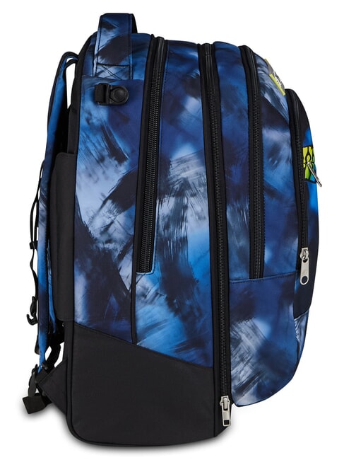 BLU FUSION Plecak na k&oacute;łkach 3 w 1 fluorescencyjny turkus - Plecaki z w&oacute;zkiem